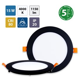 ML-412.014.33.1 LED podhledové svítidlo Toro R15, 15W, 4000K, černá barva svítidla