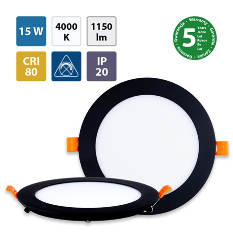 ML-412.014.33.1 LED podhledové svítidlo Toro R15, 15W, 4000K, černá barva svítidla 1