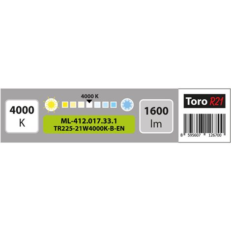 ML-412.017.33.1 LED podhledové svítidlo Toro R21, 21W, 4000K, černá barva svítidla 9