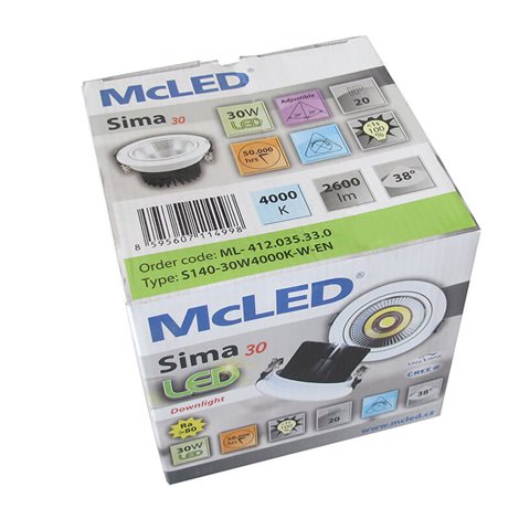 ML-412.035.33.0 LED podhledové svítidlo Sima 30, 30 W, 4000 K 6