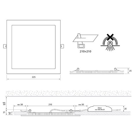 ML-412.066.33.0 LED podhledové svítidlo Toro S21, 21W, 3000K, bílá barva svítidla 8