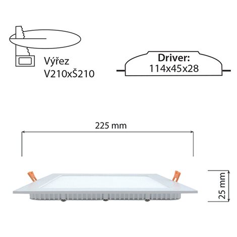 ML-412.066.33.0 LED podhledové svítidlo Toro S21, 21W, 3000K, bílá barva svítidla 7