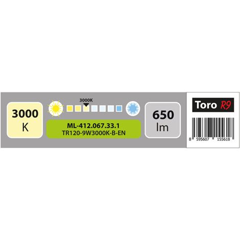 ML-412.067.33.1 LED podhledové svítidlo Toro R9, 9W, 3000K, černá barva svítidla 11