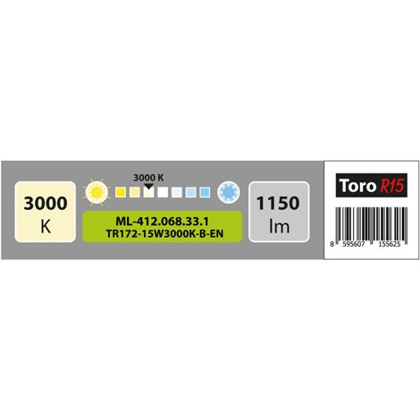 ML-412.068.33.1 LED podhledové svítidlo Toro R15, 15W, 3000K, černá barva svítidla 3