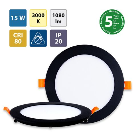ML-412.068.33.1 LED podhledové svítidlo Toro R15, 15W, 3000K, černá barva svítidla 1