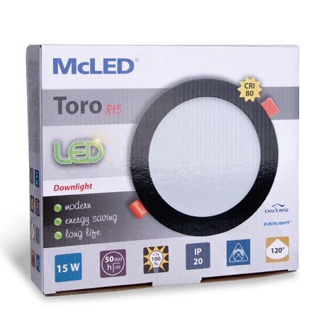 ML-412.068.33.1 LED podhledové svítidlo Toro R15, 15W, 3000K, černá barva svítidla 10