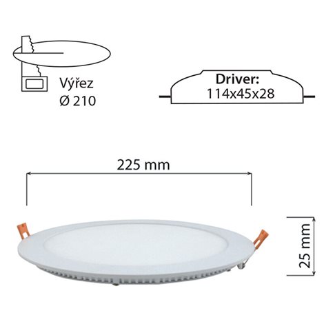 ML-412.069.33.0 LED podhledové svítidlo Toro R21, 21W, 3000K, bílá barva svítidla 6