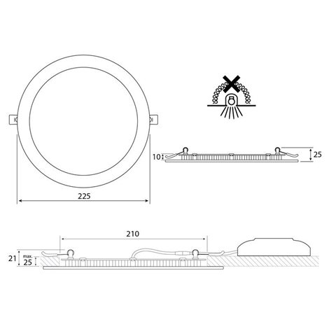 ML-412.069.33.0 LED podhledové svítidlo Toro R21, 21W, 3000K, bílá barva svítidla 10
