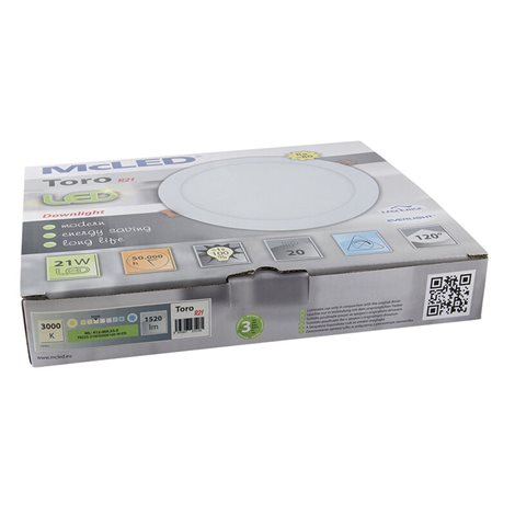 ML-412.069.33.0 LED podhledové svítidlo Toro R21, 21W, 3000K, bílá barva svítidla 12