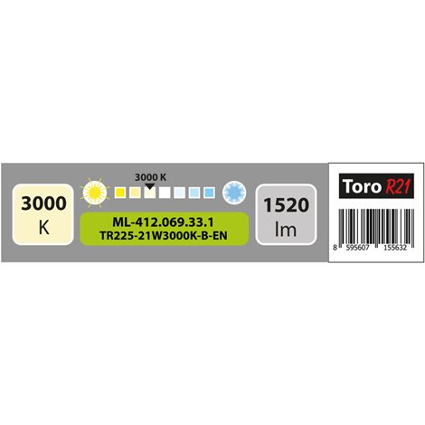 ML-412.069.33.1 LED podhledové svítidlo Toro R21, 21W, 3000K, černá barva svítidla 8