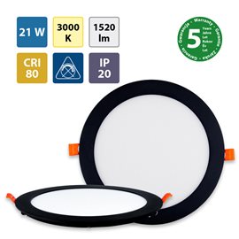 ML-412.069.33.1 LED podhledové svítidlo Toro R21, 21W, 3000K, černá barva svítidla