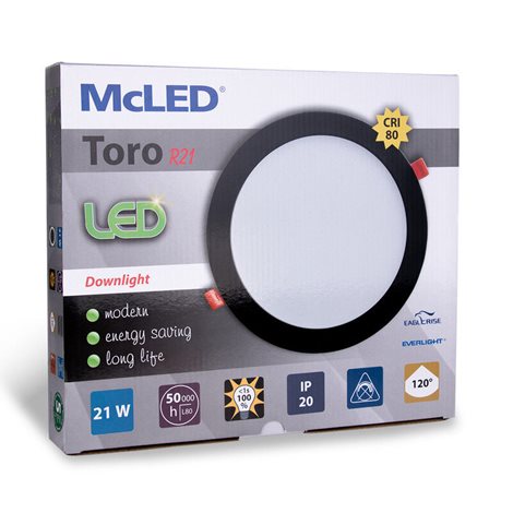 ML-412.069.33.1 LED podhledové svítidlo Toro R21, 21W, 3000K, černá barva svítidla 11