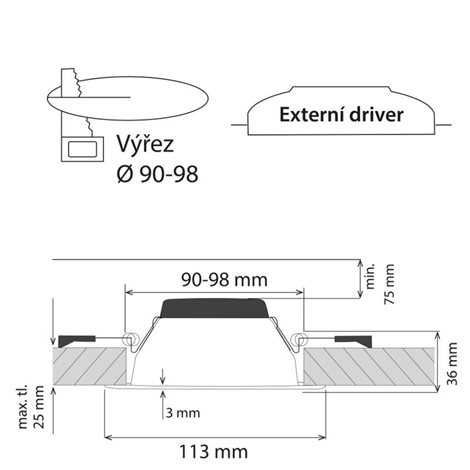 ML-412.131.32.0 LED podhledové svítidlo Faro RN10 10 W, 3000 K, IP44, bílá barva 5