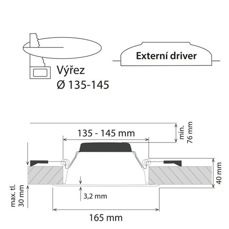 ML-412.134.32.0 LED podhledové svítidlo Faro RN18 18 W, 4000 K, IP44, bílá barva 4