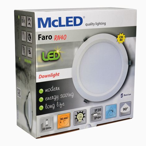 ML-412.138.32.0 LED podhledové svítidlo Faro RN40 40 W, 4000 K, IP44, bílá barva 4