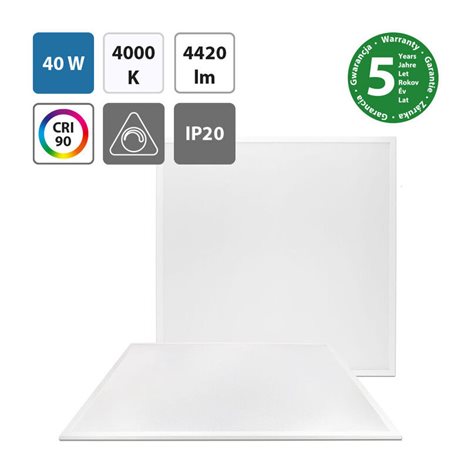 ML-413.507.32.8 LED svítidlo Office 6060 UGR Backlit, 40W, 4000K, CRI90, bílá barva, bez driveru 1