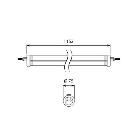 ML-414.003.73.0 LED svítidlo Chemic 1200, 40W, 4000K, IP69K 9
