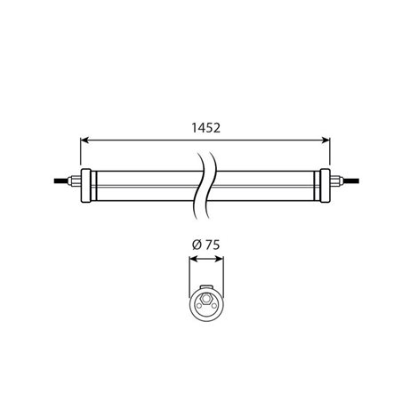 ML-414.005.73.0 LED svítidlo Chemic 1500, 60W, 4000K, IP69K 11