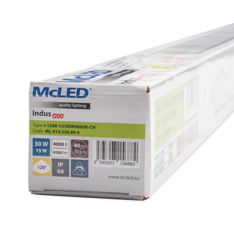ML-414.236.89.0 LED prachotěsné svítidlo Indus 1200, 15/30 W, max 4500lm, 4000 K, IP66 3
