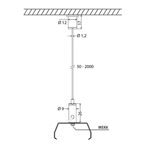 ML-414.236.89.5 LED závěsné prachotěsné svítidlo Indus 1200, 15/30 W, max 4500lm, 4000 K, IP66 2