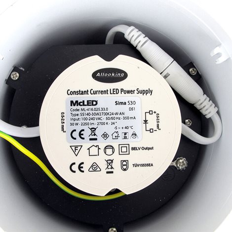 ML-416.026.33.0 LED přisazené svítidlo Sima S30, 30 W, 4000 K 8