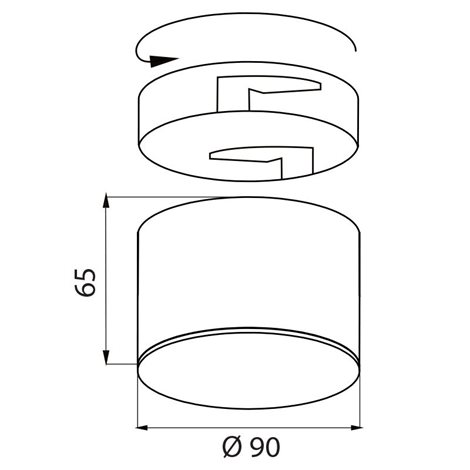 ML-416.037.33.1 LED svítidlo Gap 8 - 8W, 2700K, černá barva svítidla 5
