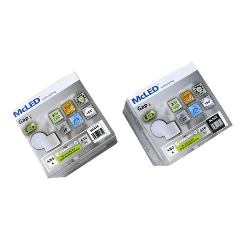 ML-416.038.33.1 LED svítidlo Gap 8 - 8W, 4000K, černá barva svítidla 5