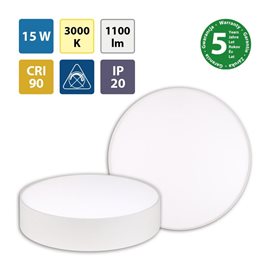 ML-416.052.33.0 LED svítidlo Mold R15, 15W, 3000K, IP20, CRI90, bílá barva svítidla