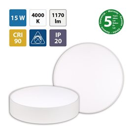 ML-416.053.33.0 LED svítidlo Mold R15, 15W, 4000K, IP20, CRI90, bílá barva svítidla