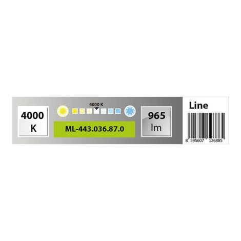 ML-443.036.87.0 Kuchyňské LED svítidlo Line 10W, 4000K, 556mm, 965lm, přívod 1,8m 5