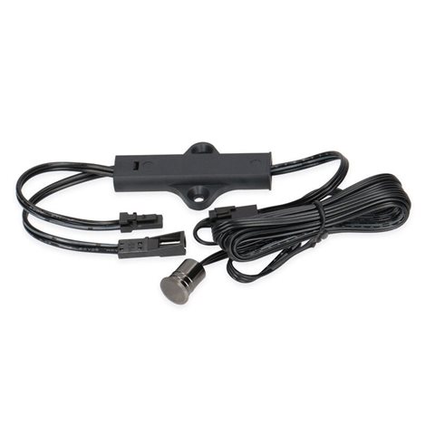 ML-445.008.62.0 Kovový dotykový spínač/stmívač, 12/24 V DC, max. 3 A, kabel 1,5 m, mini konektory 7