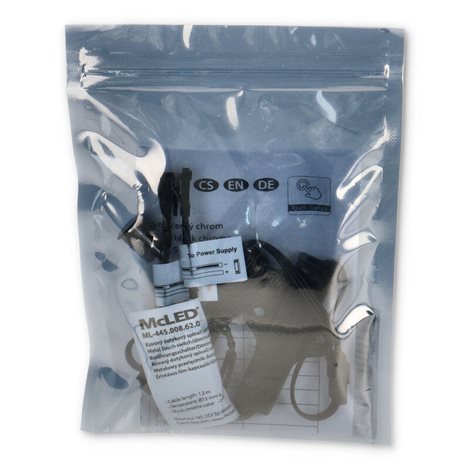 ML-445.008.62.0 Kovový dotykový spínač/stmívač, 12/24 V DC, max. 3 A, kabel 1,5 m, mini konektory 5