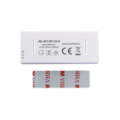 ML-451.001.66.0 Bit light 0,6W, 50lm, 3000K, 5V, IP20, 300mAh 4