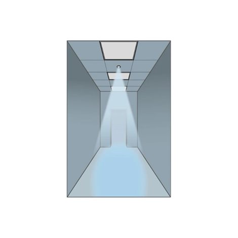 ML-461.001.68.0 Zapuštěné nouzové svítidlo Insert C, 1W, 1,5Ah, 3h doba zálohy, corridor, 6000K 5
