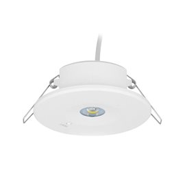 ML-461.010.68.0 Zapuštěné nouzové svítidlo Daun C, 2W, 2Ah, 3h doba zálohy, corridor, 6000K