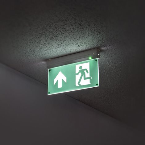 ML-462.003.68.0 Přisazené nouzové svítidlo se symboly Sign P, 2W, IP20, 6000K, 3h doba zálohy 4