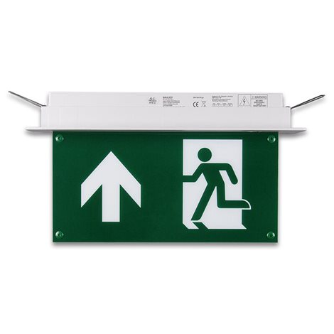 ML-462.005.68.0 Vestavné nouzové svítidlo se symboly Sign P, 2W, IP20, 6000K, 3h doba zálohy 1
