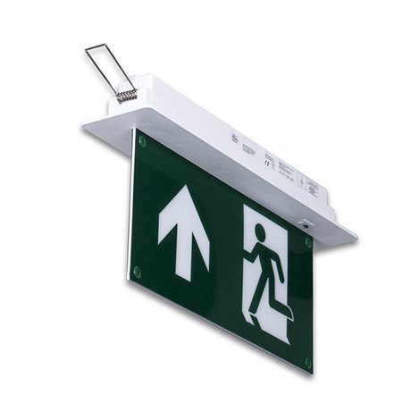 ML-462.005.68.0 Vestavné nouzové svítidlo se symboly Sign P, 2W, IP20, 6000K, 3h doba zálohy 5