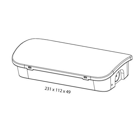 ML-462.006.68.0 Přisazené nouzové svítidlo se symboly Shield P, 1W, IP65, 6000K, 1,5Ah, 3h 4