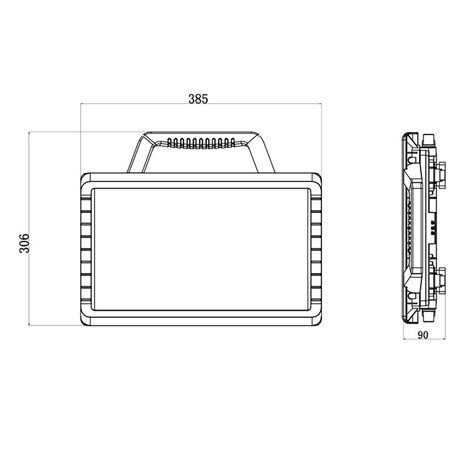 ML-511.600.65.0 LED svítidlo Calipso 45 W, 6500 K, CRI80, vyzařovací úhel 110°, IP54, francouzský 2