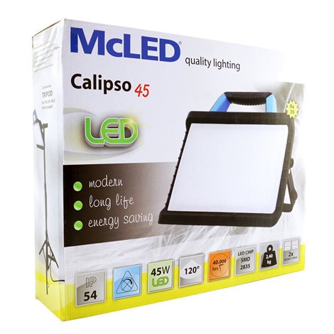 ML-511.600.65.0 LED svítidlo Calipso 45 W, 6500 K, CRI80, vyzařovací úhel 110°, IP54, francouzský 6