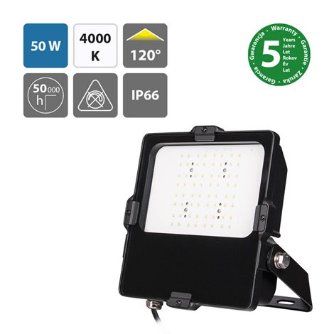 ML-511.701.28.0 Reflektorové LED svítidlo Delta 50, 4000K, 50W, vyzařovací úhel 120°, bez optiky 1
