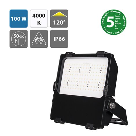 ML-511.711.28.0 Reflektorové LED svítidlo Delta 100, 4000K, 100W, vyzařovací úhel 120°, bez optiky 1