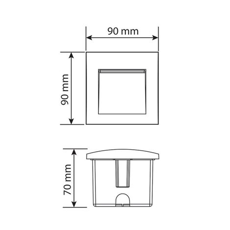 ML-517.013.81.0 LED svítidlo Karin G 3W, 3000K, IP65, šedá barva 14