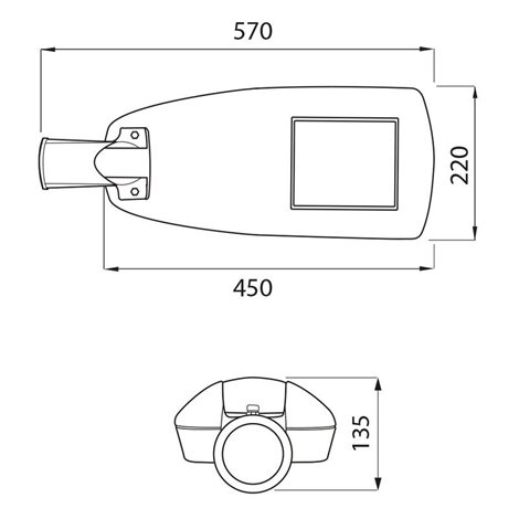 ML-521.001.09.0 Street 30, 30W, 4000K, 3400lm, IP65 7
