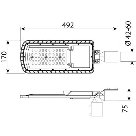 ML-521.027.47.0 Street Eco 50, 50W, 4000K, 140x75°, IP65 5