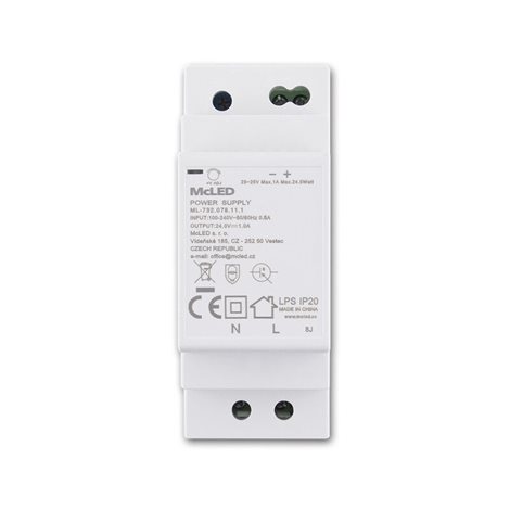 ML-732.078.11.1 Napájecí zdroj 24W, DC24V/1A, IP20, na DIN lištu 6