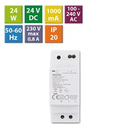 ML-732.078.11.1 Napájecí zdroj 24W, DC24V/1A, IP20, na DIN lištu