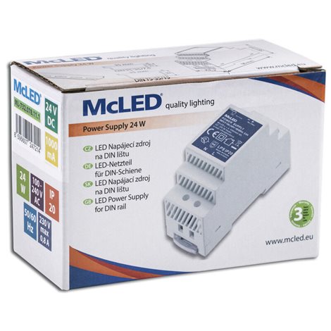 ML-732.078.11.1 Napájecí zdroj 24W, DC24V/1A, IP20, na DIN lištu 5