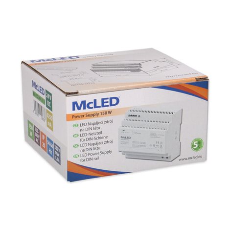 ML-732.081.11.1 Napájecí zdroj 150W, DC24V/6,25A, IP20, na DIN lištu 9